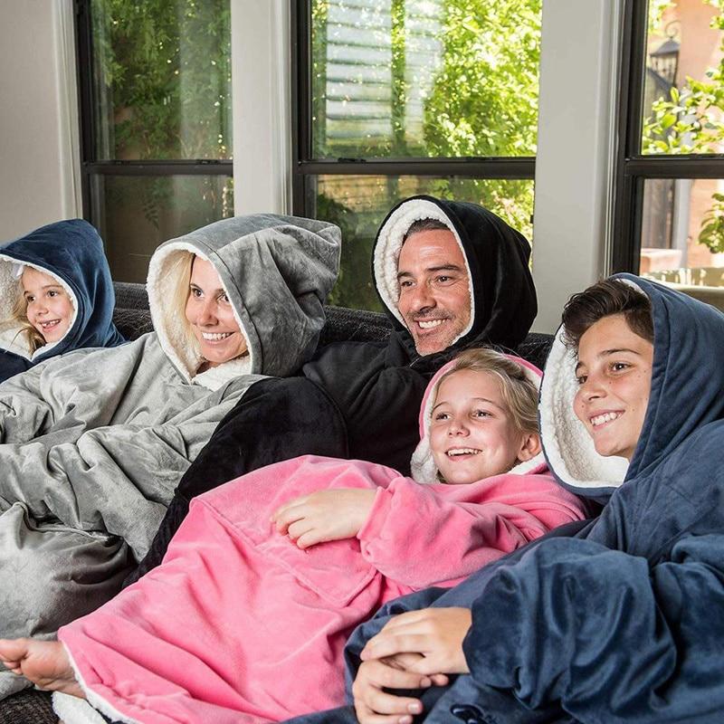 Sweat plaid pour toute la famille et soirée cocooning