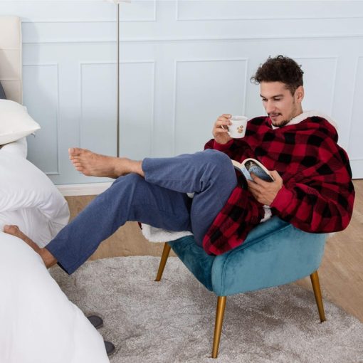Sweat Plaid, Pull à capuche Géant Univers Cocooning cadeau