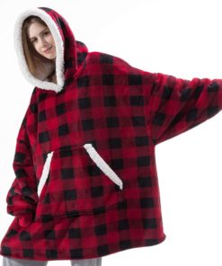 FBSPORT Pull Plaid Sweet Plaid Femme Homme Sweat à Capuche Taille Unique  Plaid a Capuche Doux Chaud Réversible Blanket Hoodie Oversize Sherpa  Couverture Cadeau pour Anniversaire Noël : : Mode