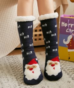 Chaussettes ultra chaudes antidérapantes à motif Univers Cocooning