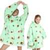 Sweat Plaid Avocat, Pull Géant fantaisie cocooning pour femmes et enfants pas cher