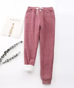 Jogging polaire sherpa pourpre fuchsia pour hiver cocooning et ultra chaud