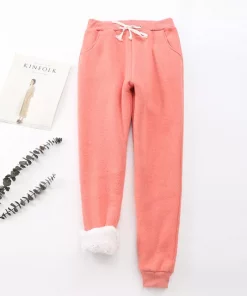 Jogging polaire sherpa corail pour hiver cocooning et ultra chaud