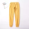Jogging polaire sherpa jaune pour hiver cocooning et ultra chaud