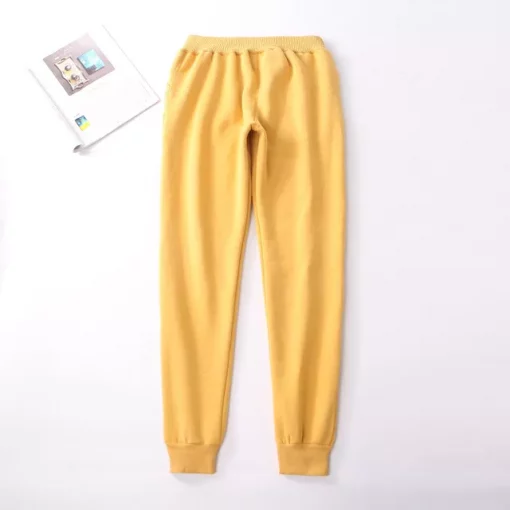 Jogging polaire sherpa jaune pour hiver cocooning et ultra chaud