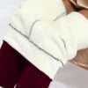 Legging polaire rouge ultra chaud pour femme, confortable et pratique