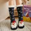 Chaussettes de Noel, Père Noël Ho ! ultra chaudes et antidérapantes