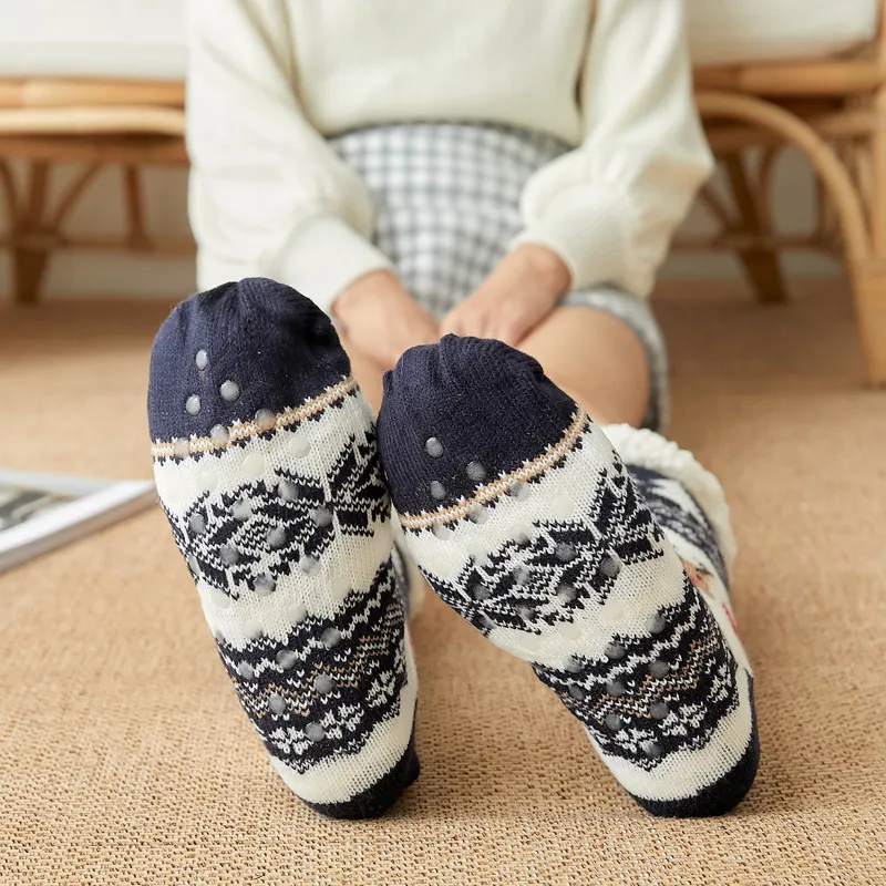 Chaussettes d'Intérieur Antidérapantes Femme