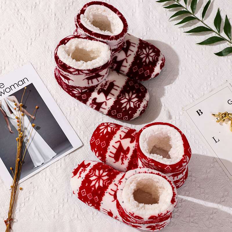 Chaussons chaud d'intérieur pour l'hiver Univers Cocooning en polaire sherpa